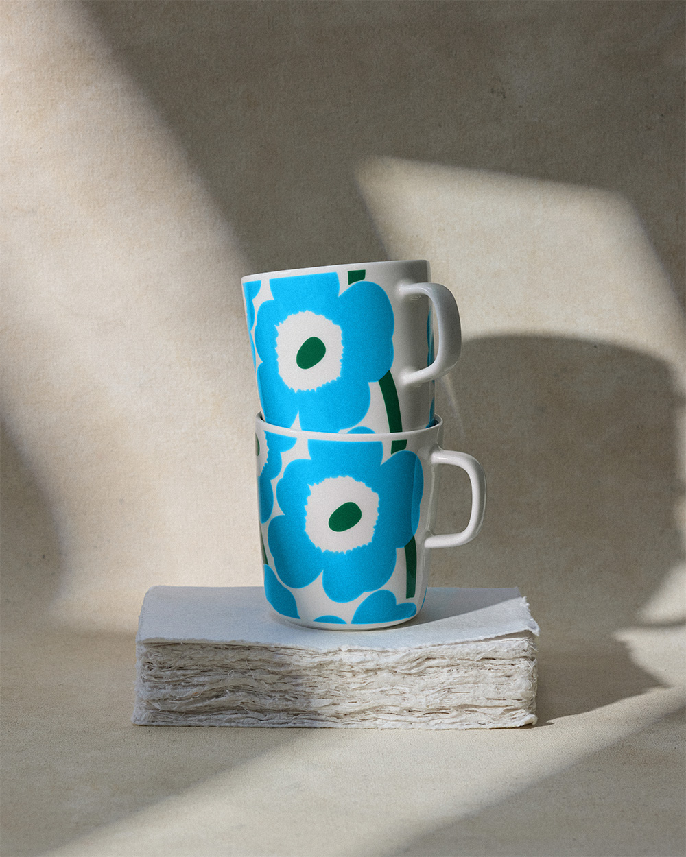 最安価格 x Marimekko Blue Collaboration Coffee Bottle クッションカバー